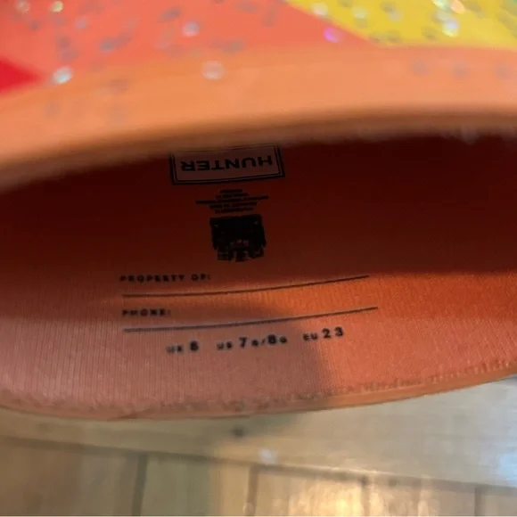 Hunter rain boots rainbow toddler size 7 EUC - Picture 4 of 4